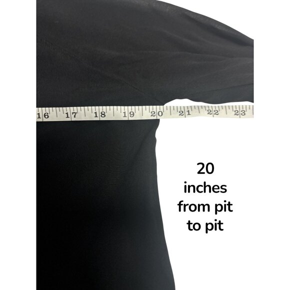 Minimalist Chic Mélissa Nepton Black Tie-Front Button Blouse Women’s P/S - Picture 8 of 9